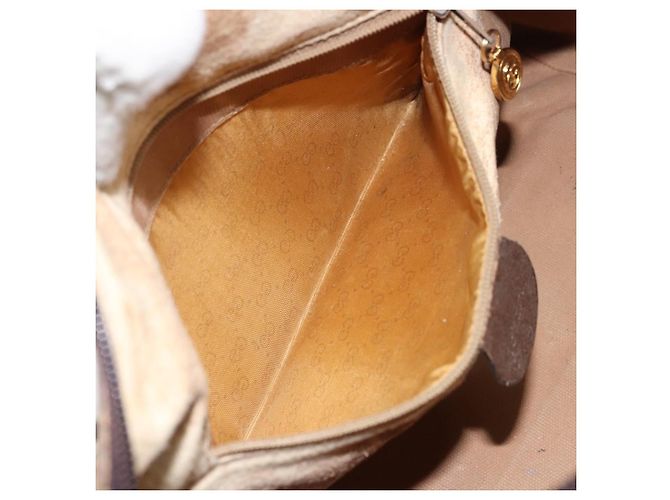 Borsa Sherry Line GG Supreme Web di GUCCI in PVC beige 002 115 6697 4023 Auth BA10364 - vista 22