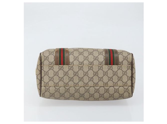 Borsa Sherry Line GG Supreme Web di GUCCI in PVC beige 002 115 6697 4023 Auth BA10364 - vista 5