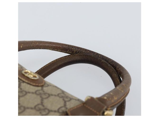 Borsa Sherry Line GG Supreme Web di GUCCI in PVC beige 002 115 6697 4023 Auth BA10364 - vista 8