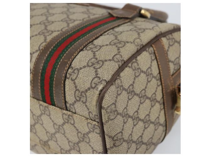 Borsa Sherry Line GG Supreme Web di GUCCI in PVC beige 002 115 6697 4023 Auth BA10364 - vista 9