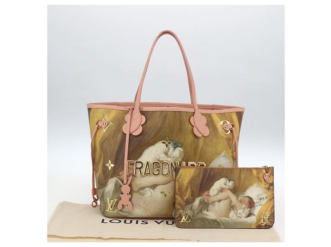 LOUIS VUITTON Masters Collection FRAGONARD Neverfull MM M43319 Auth 163469SAM Rosa - vista 12