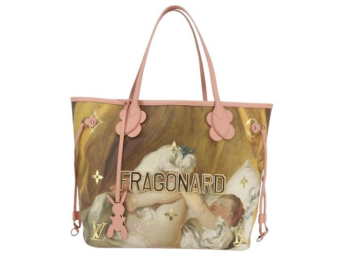 LOUIS VUITTON Masters Collection FRAGONARD Neverfull MM M43319 Auth 163469SAM Rosa - vista 13