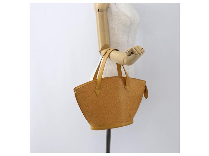 LOUIS VUITTON Borsa a Mano Epi Saint Jacques Gialla M52279 LV Auth 172034 Giallo - vista 21