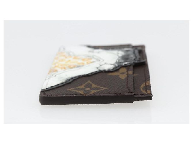 LOUIS VUITTON Catgram Tarjetero Catnap M15155 LV Auth 170015SM Monograma - vista 4