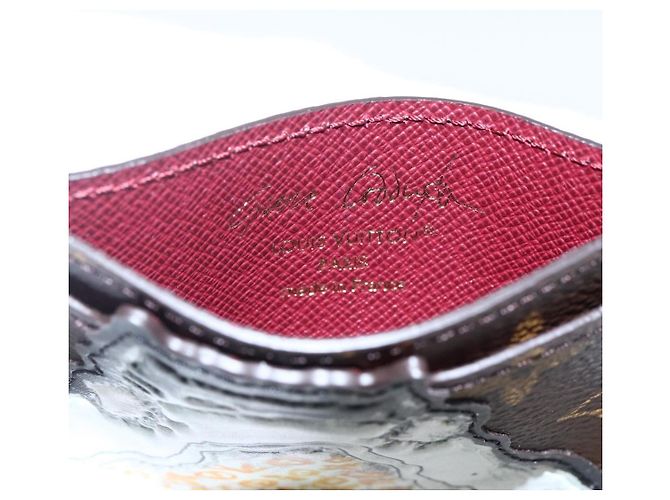 LOUIS VUITTON Catgram Tarjetero Catnap M15155 LV Auth 170015SM Monograma - vista 8