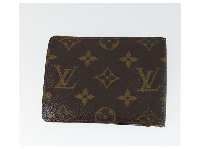 Portafoglio Monogram LOUIS VUITTON 3 pezzi LV Auth BA10350 Monogramma - vista 10