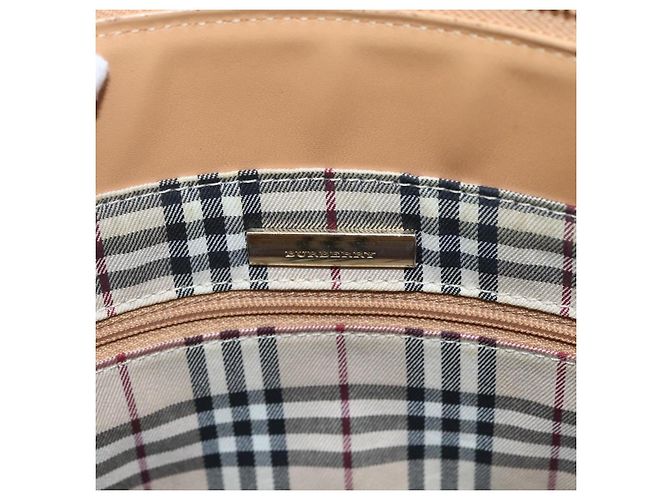 Burberry Borsa a mano in pelle beige oro Auth BA10666 D'oro - vista 11