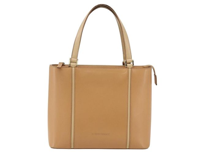 Burberry Borsa a mano in pelle beige oro Auth BA10666 D'oro - vista 13