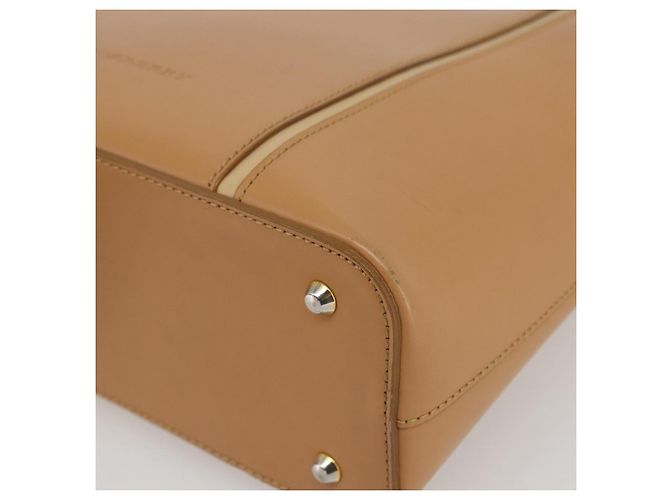 Burberry Borsa a mano in pelle beige oro Auth BA10666 D'oro - vista 14
