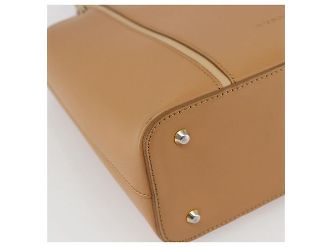 Burberry Borsa a mano in pelle beige oro Auth BA10666 D'oro - vista 15