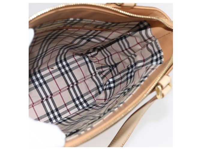 Burberry Borsa a mano in pelle beige oro Auth BA10666 D'oro - vista 18