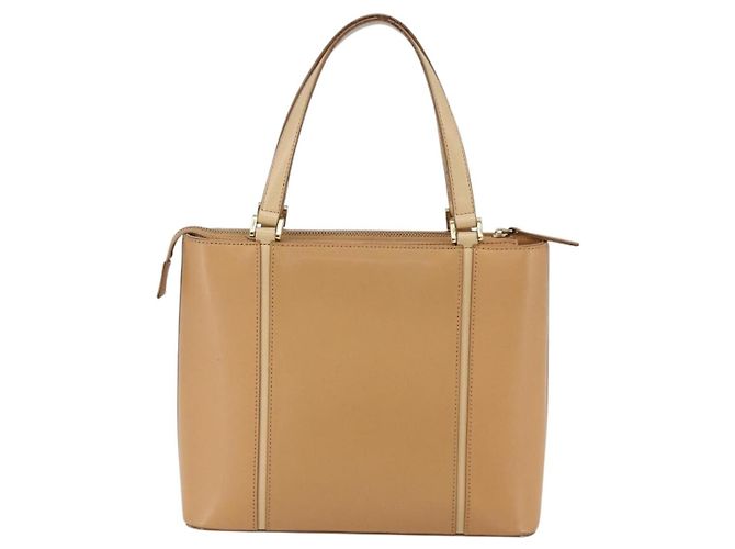 Burberry Borsa a mano in pelle beige oro Auth BA10666 D'oro - vista 2
