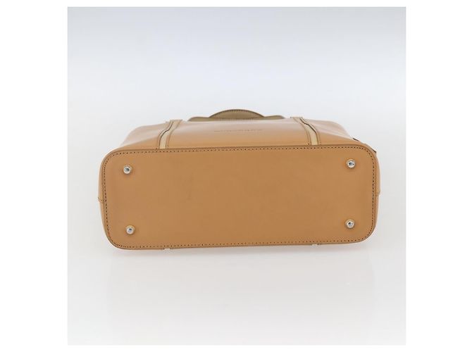 Burberry Borsa a mano in pelle beige oro Auth BA10666 D'oro - vista 5