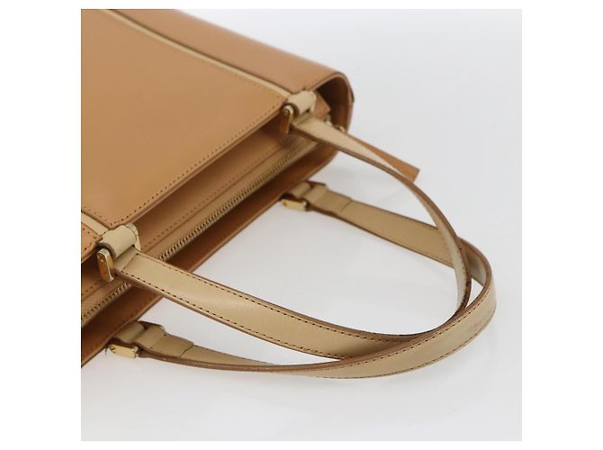 Burberry Borsa a mano in pelle beige oro Auth BA10666 D'oro - vista 7