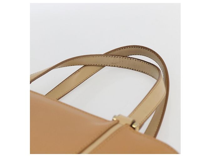 Burberry Borsa a mano in pelle beige oro Auth BA10666 D'oro - vista 8
