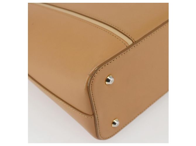 Burberry Borsa a mano in pelle beige oro Auth BA10666 D'oro - vista 9