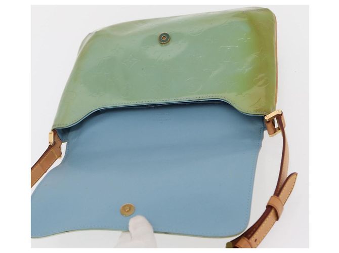 LOUIS VUITTON Borsa Thompson Street Monogram Vernis Blu Baby M91009 Auth BA10490 Blu chiaro - vista 10