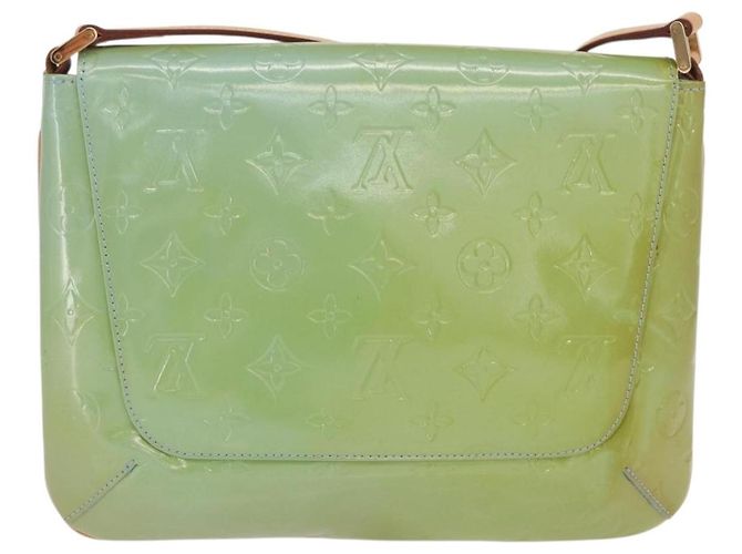 LOUIS VUITTON Borsa Thompson Street Monogram Vernis Blu Baby M91009 Auth BA10490 Blu chiaro - vista 2