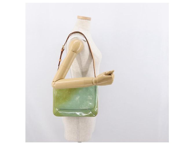 LOUIS VUITTON Borsa Thompson Street Monogram Vernis Blu Baby M91009 Auth BA10490 Blu chiaro - vista 21