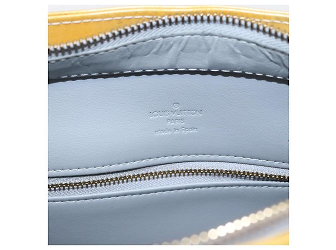 LOUIS VUITTON Borsa a Mano Monogram Vernis Houston Grigio M91053 LV Auth hk3454 - vista 10