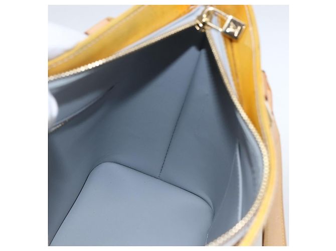 LOUIS VUITTON Borsa a Mano Monogram Vernis Houston Grigio M91053 LV Auth hk3454 - vista 18