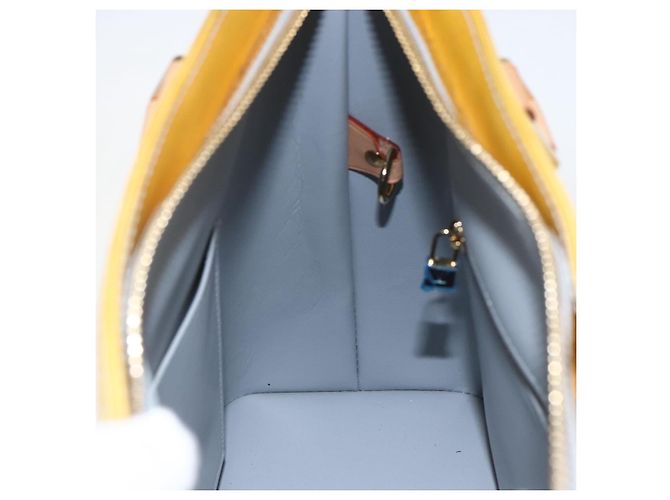 LOUIS VUITTON Borsa a Mano Monogram Vernis Houston Grigio M91053 LV Auth hk3454 - vista 19