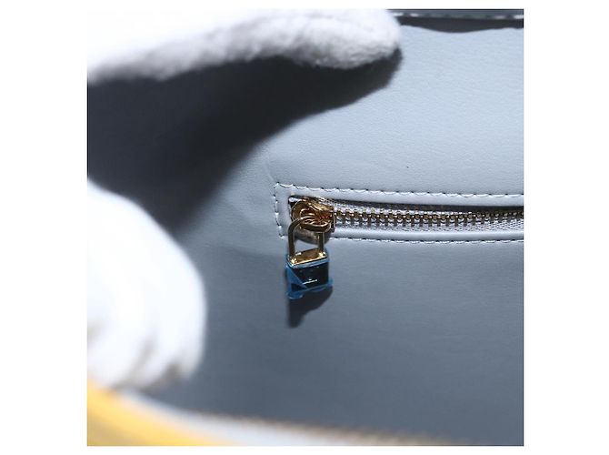 LOUIS VUITTON Borsa a Mano Monogram Vernis Houston Grigio M91053 LV Auth hk3454 - vista 20