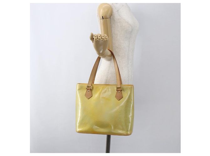 LOUIS VUITTON Borsa a Mano Monogram Vernis Houston Grigio M91053 LV Auth hk3454 - vista 23