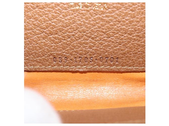 Borsa a mano in nylon Gucci Bamboo 2 vie marrone argento 039 1705 0701 Auth bs33342 - vista 12