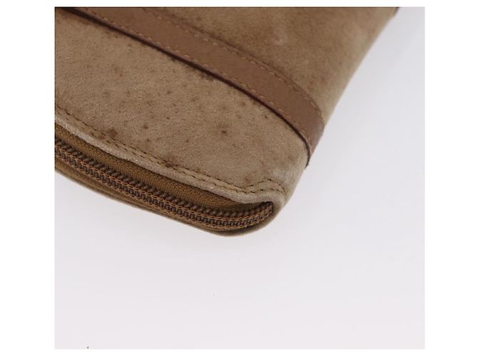 Borsa a mano in nylon Gucci Bamboo 2 vie marrone argento 039 1705 0701 Auth bs33342 - vista 16