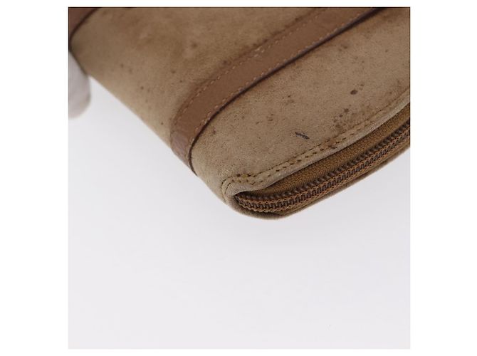 Borsa a mano in nylon Gucci Bamboo 2 vie marrone argento 039 1705 0701 Auth bs33342 - vista 19