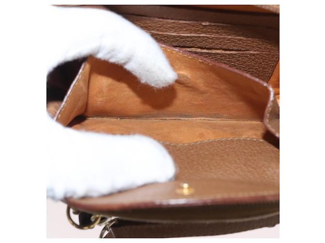 Borsa a mano in nylon Gucci Bamboo 2 vie marrone argento 039 1705 0701 Auth bs33342 - vista 23