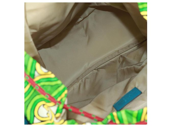 GUCCI Zaino The North Face in nylon verde argento 650294 Auth 170794SAM - vista 10