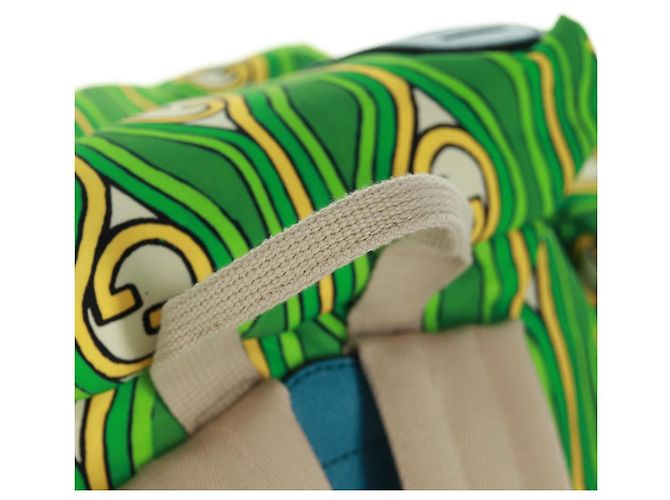 GUCCI Zaino The North Face in nylon verde argento 650294 Auth 170794SAM - vista 14