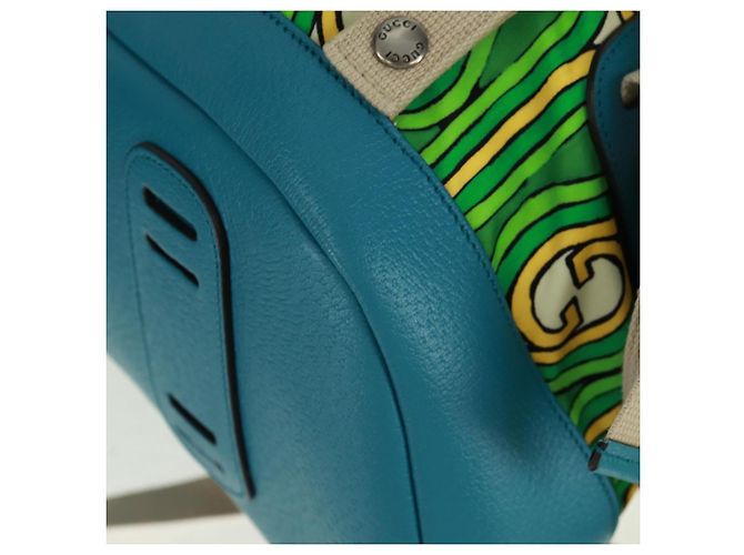 GUCCI Zaino The North Face in nylon verde argento 650294 Auth 170794SAM - vista 18