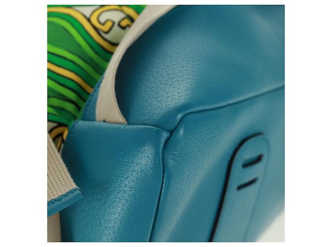 GUCCI Zaino The North Face in nylon verde argento 650294 Auth 170794SAM - vista 19