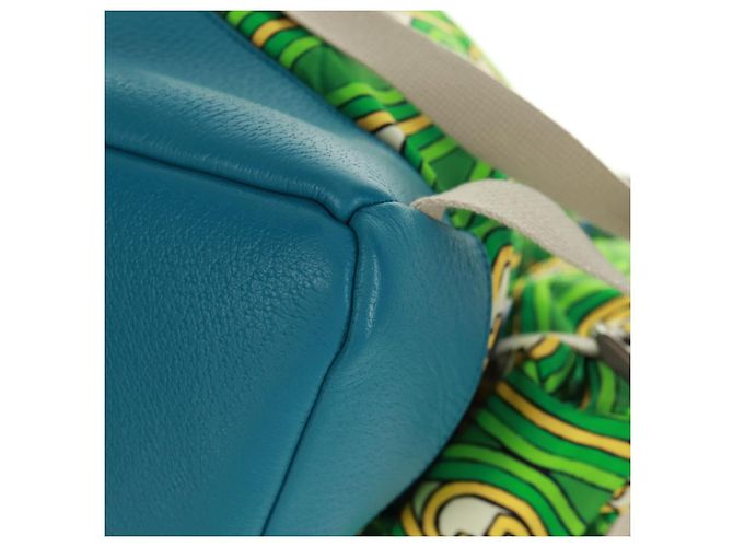 GUCCI Zaino The North Face in nylon verde argento 650294 Auth 170794SAM - vista 20