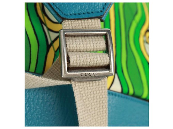 GUCCI Zaino The North Face in nylon verde argento 650294 Auth 170794SAM - vista 21
