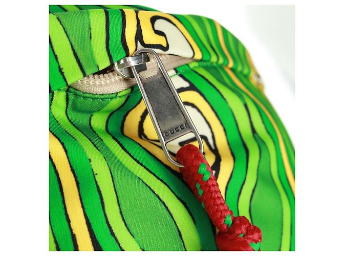 GUCCI Zaino The North Face in nylon verde argento 650294 Auth 170794SAM - vista 23