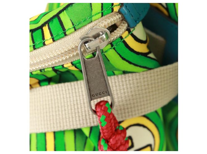 GUCCI Zaino The North Face in nylon verde argento 650294 Auth 170794SAM - vista 25