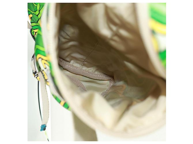 GUCCI Zaino The North Face in nylon verde argento 650294 Auth 170794SAM - vista 27