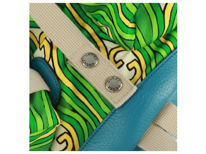 GUCCI Zaino The North Face in nylon verde argento 650294 Auth 170794SAM - vista 28