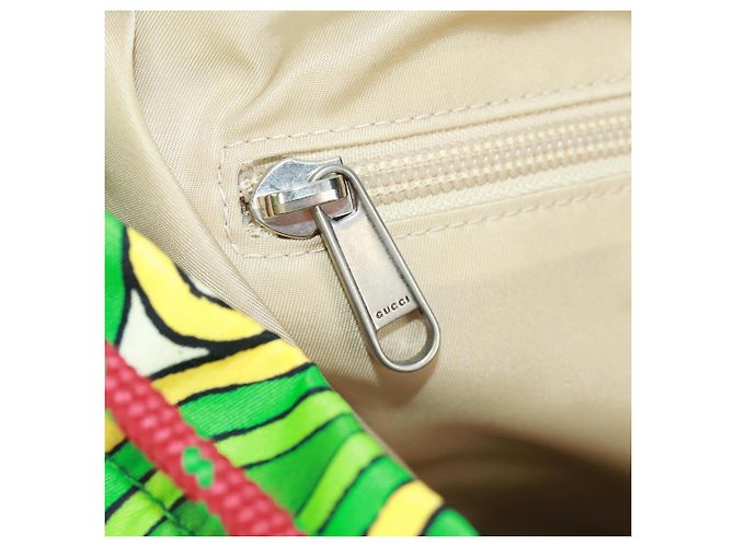 GUCCI Zaino The North Face in nylon verde argento 650294 Auth 170794SAM - vista 35