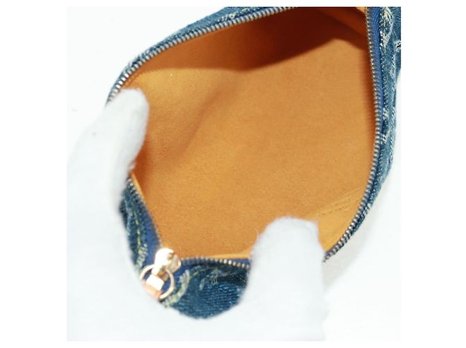 LOUIS VUITTON Monogram Denim Trousse Speedy GM Pouch Blue M95081 Auth SW2123SAV - view 10
