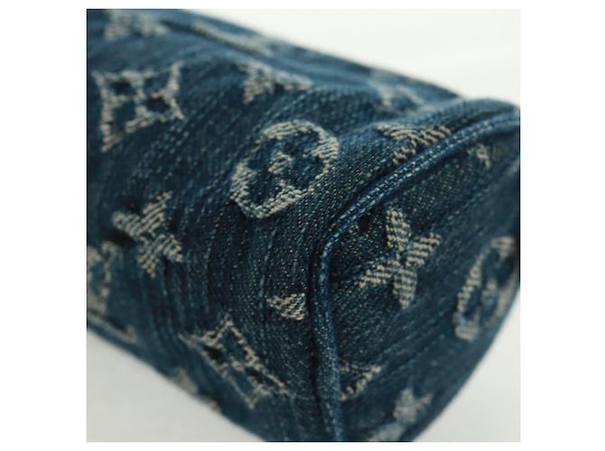 LOUIS VUITTON Monogram Denim Trousse Speedy GM Pouch Blue M95081 Auth SW2123SAV - view 14