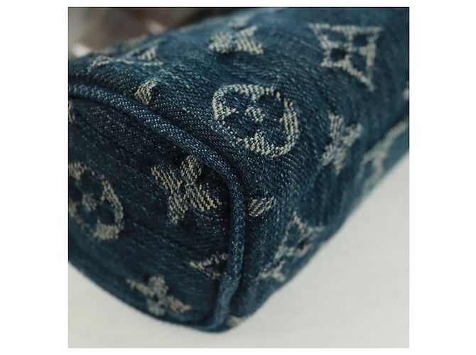 LOUIS VUITTON Monogram Denim Trousse Speedy GM Pouch Blue M95081 Auth SW2123SAV - view 15
