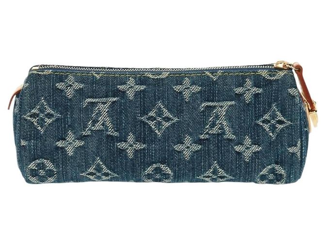 LOUIS VUITTON Monogram Denim Trousse Speedy GM Pouch Blue M95081 Auth SW2123SAV - view 2