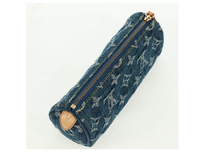 LOUIS VUITTON Monogram Denim Trousse Speedy GM Pouch Blue M95081 Auth SW2123SAV - view 5