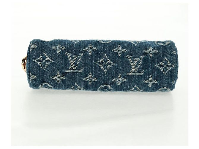 LOUIS VUITTON Monogram Denim Trousse Speedy GM Pouch Blue M95081 Auth SW2123SAV - view 6