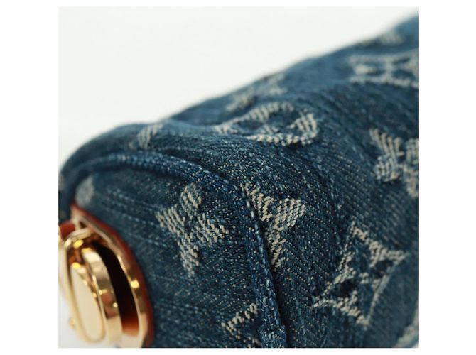 LOUIS VUITTON Monogram Denim Trousse Speedy GM Pouch Blue M95081 Auth SW2123SAV - view 7